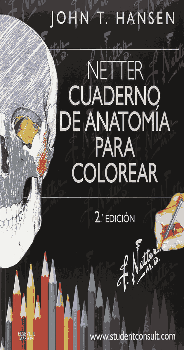 Netter Cuaderno de anatomía para colorear